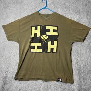 Hawaii's Finest T Shirt Mens 2XL Green Graphic T Short Sleeve